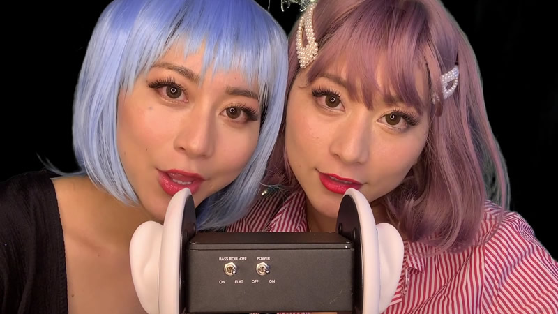 【Twins Rina&Rika助眠】双胞胎姐妹的吃耳音
